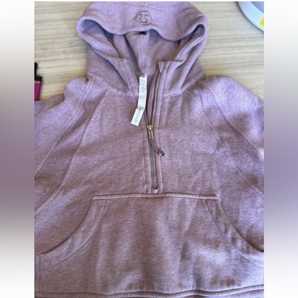 Lululemon Scuba hoodie size XS/S cropped- color Heathered Pink Taupe. - Picture 2 of 2
